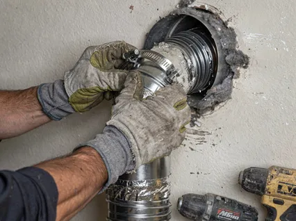 Dryer Vent Hose Installation in Simsbury