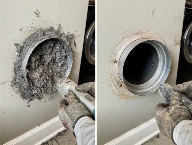 Professional clogged vent cleaning by Simsbury Dryer Vent Cleaning in Simsbury