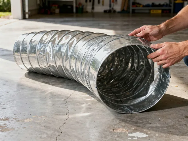 Simsbury Dryer Vent Cleaning specialist using advanced equipment for thorough duct cleaning in Simsbury
