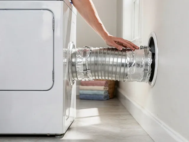 Professional dryer vent hose installation by Simsbury Dryer Vent Cleaning in Simsbury