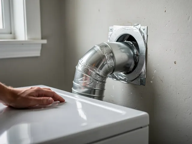Simsbury Dryer Vent Cleaning expert performing professional dryer vent repair and installation in Simsbury